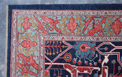 Afghan Turkaman weave, 16th century Garous-Bijar inspired 353x277cm | Rug# 26807