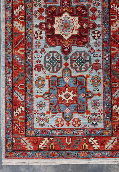 Afghan Turkaman Heriz-inspired 427x78cm | Rug# 26814