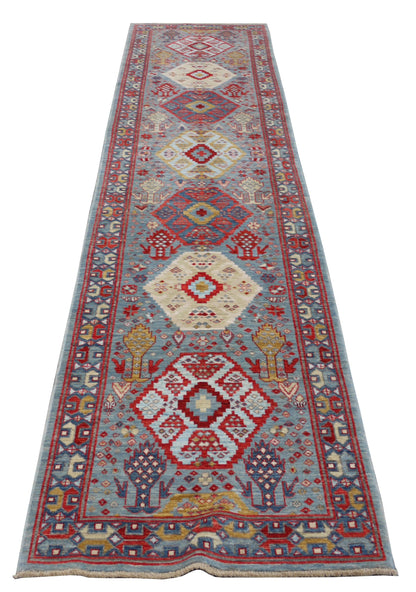 Afghan Turkaman Caucasian-inspired 411x85cm