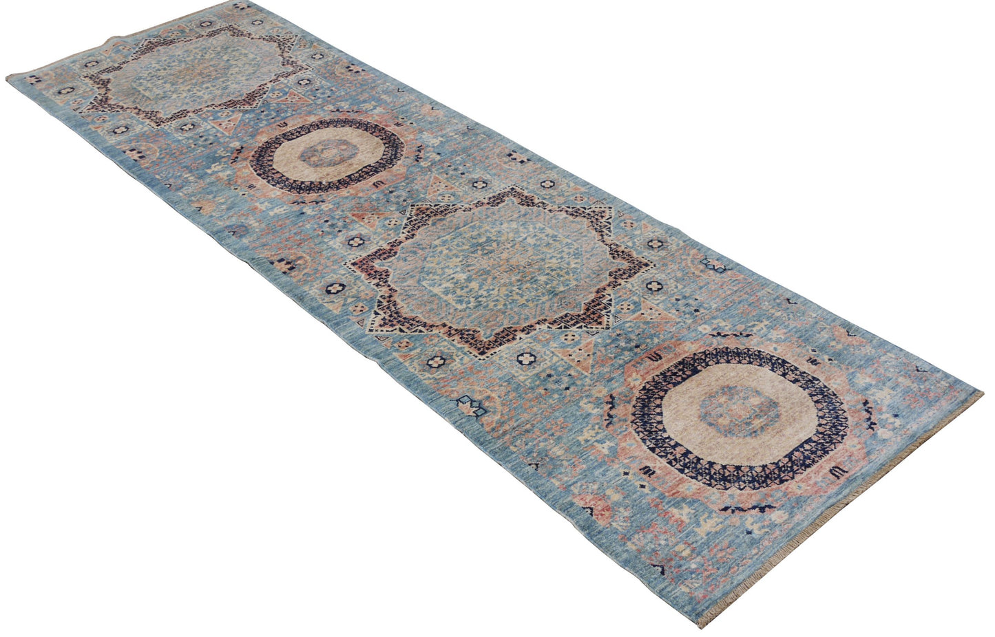 Afghan Turkaman Mamluk-inspired 286x83cm | Rug# 26820