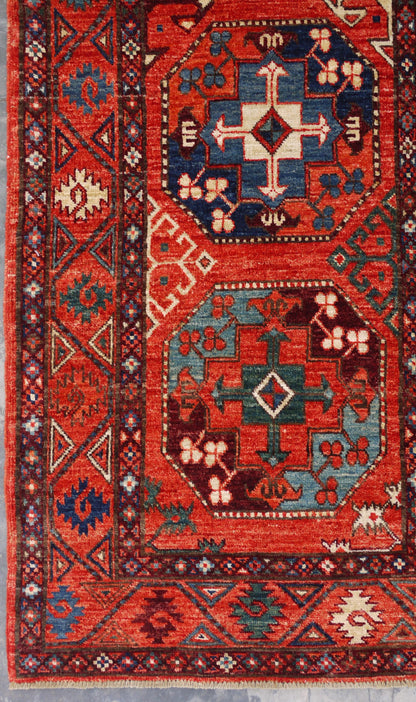 Ersari Turkaman Temirdshin-Gol-design 366x83cm  | Rug# 26821