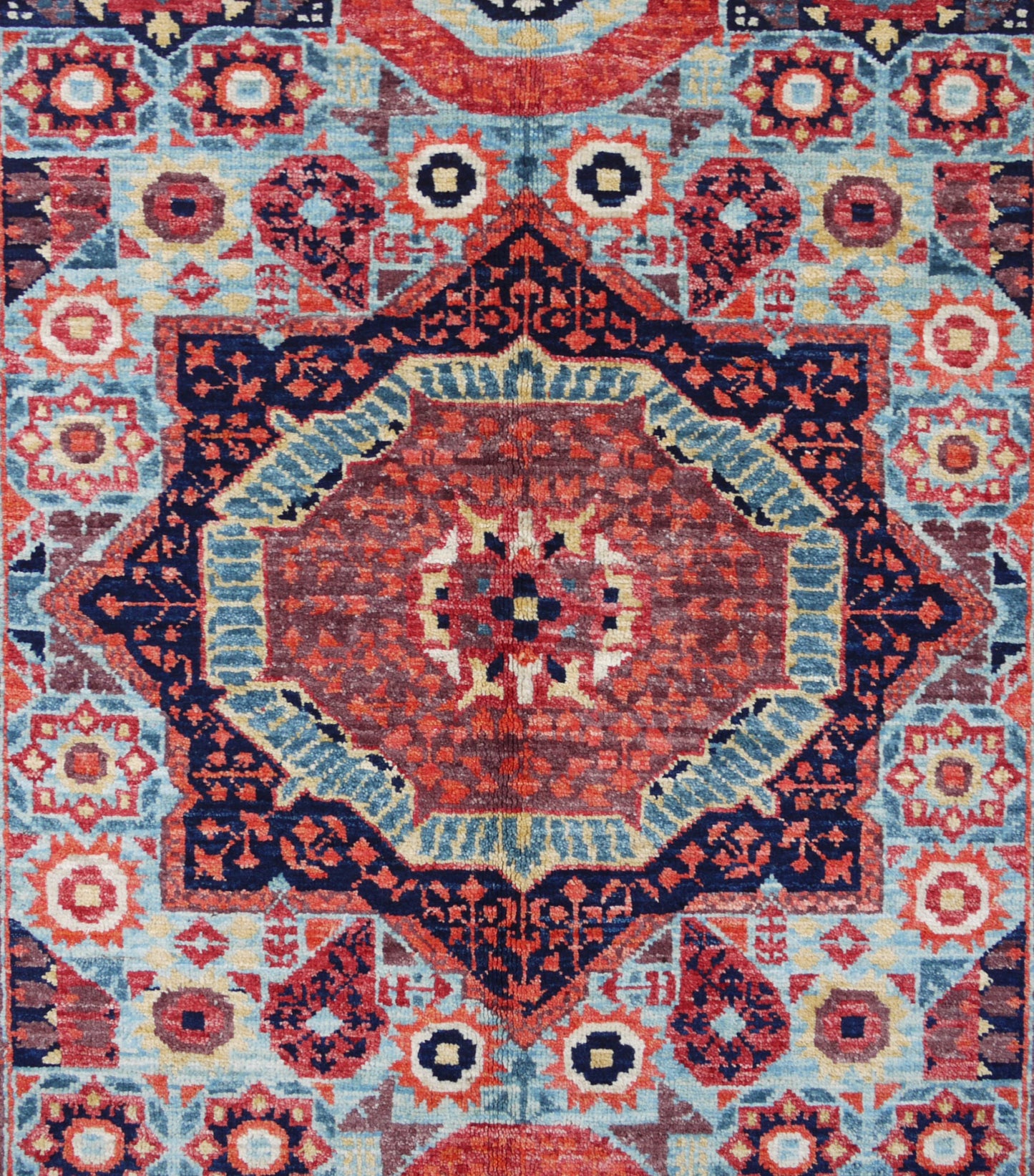 Afghan Turkaman Mamluk-inspired 148x100cm | Rug# 26830