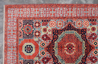 Afghan Turkaman Mamluk-inspired 148x100cm | Rug# 26830