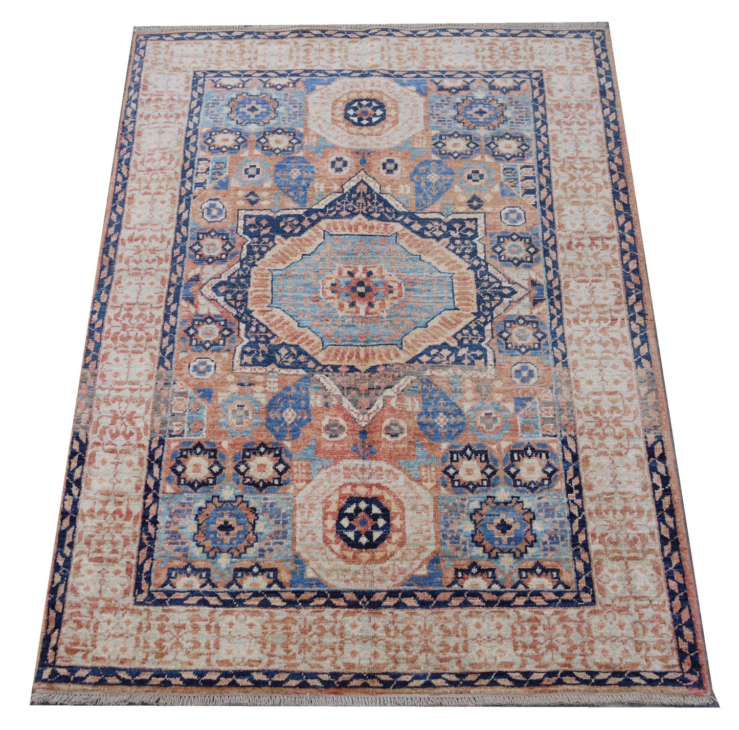 Afghan Turkaman Mamluk-inspired 146x99cm | Rug# 26832