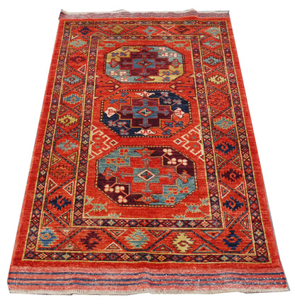 Ersari Turkaman Temirdshin-Gol-Design 154x94cm | Rug# 26834