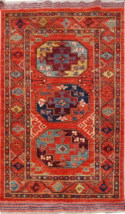 Ersari Turkaman Temirdshin-Gol-Design 154x94cm | Rug# 26834