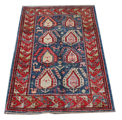 Afghan Turkaman Bakhshaiesh-inspired 126x83cm | Rug# 26843