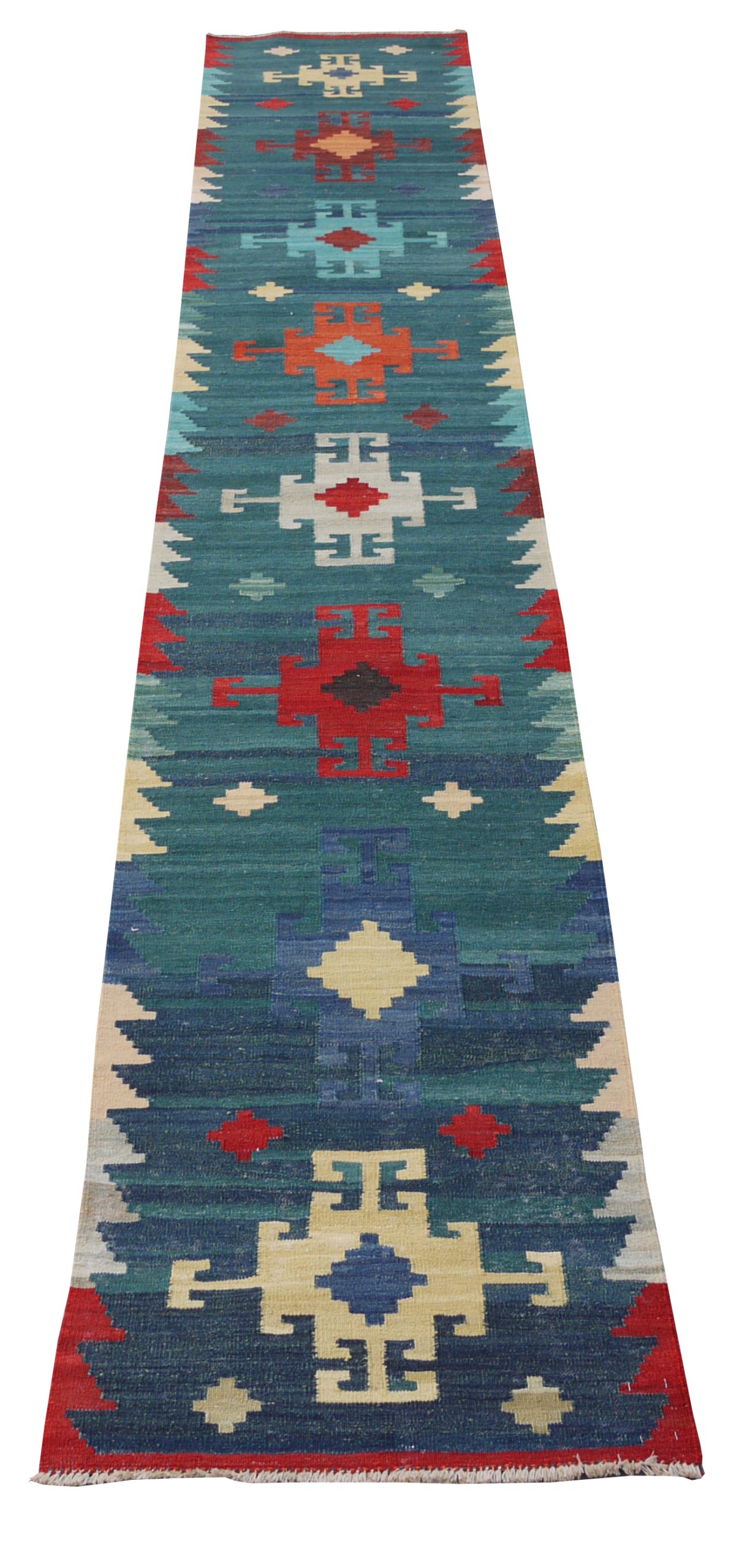 17th c Anatolian design Kilim, re-woven in Mazarsharif-Afghanistan 514x76cm | Rug# 26850