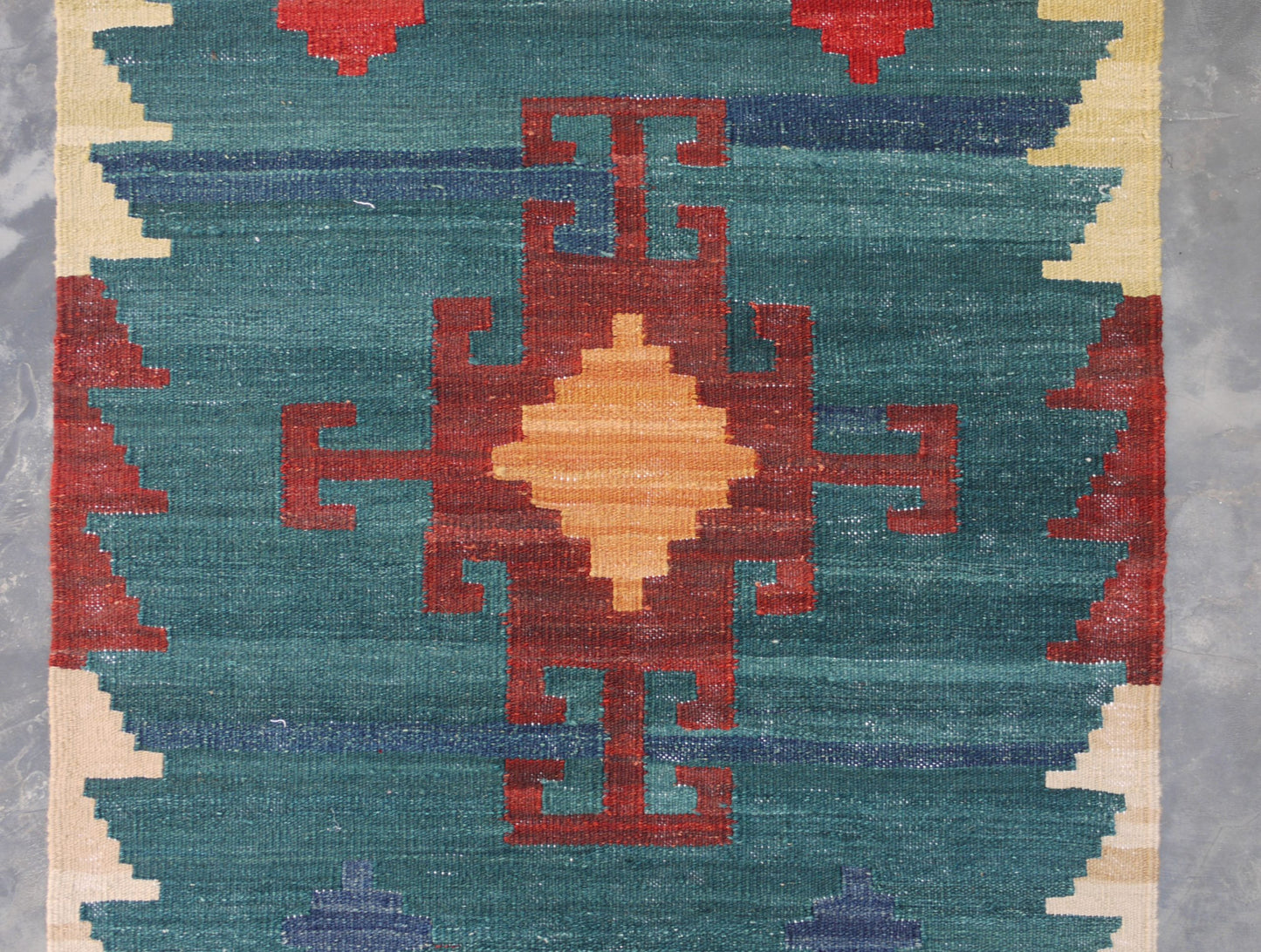 17th c Anatolian design Kilim, re-woven in Mazarsharif-Afghanistan 514x76cm | Rug# 26850