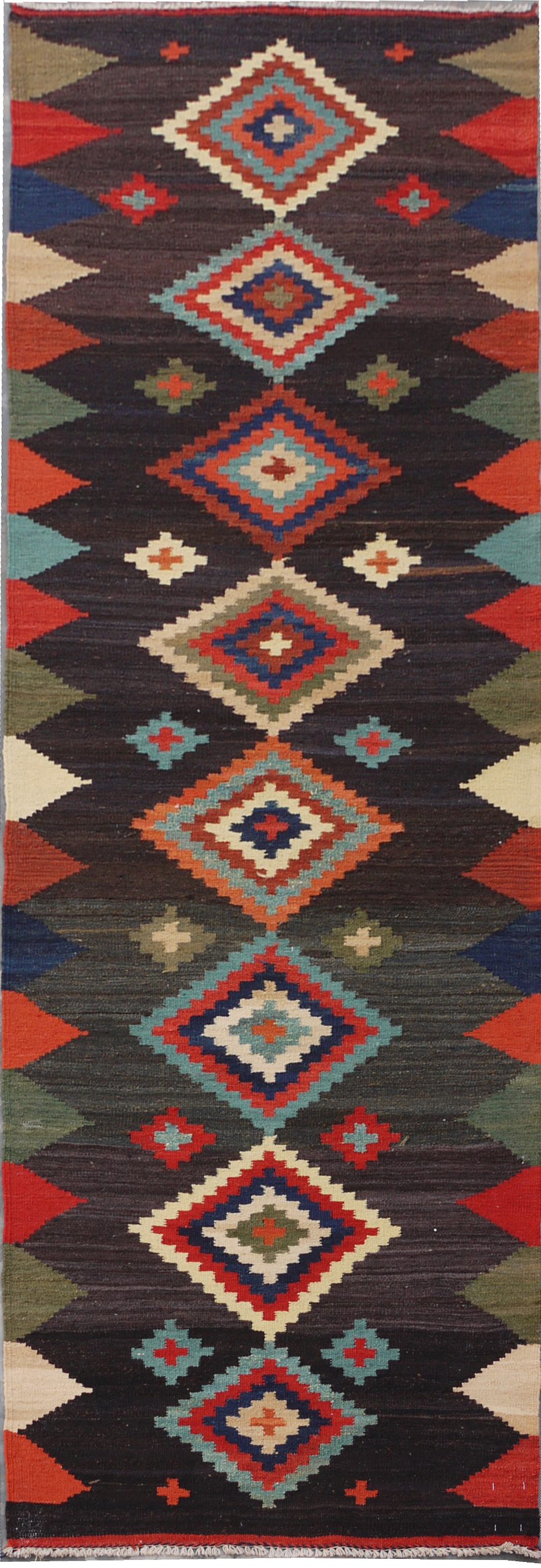 Modern Afghan maimaneh-Kilim 303x83cm