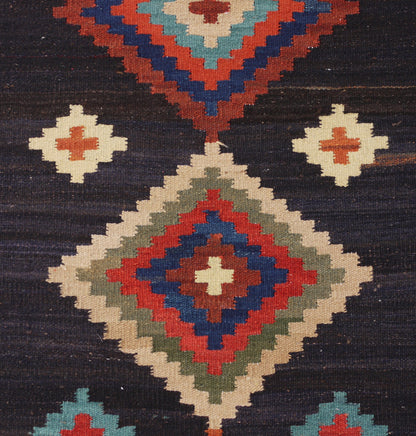 Modern Afghan maimaneh-Kilim 303x83cm | Rug# 26851