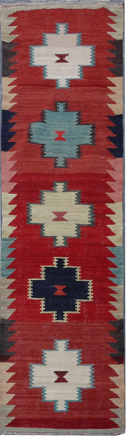 Modern Afghan maimaneh-Kilim 302x75cm | Rug# 26854