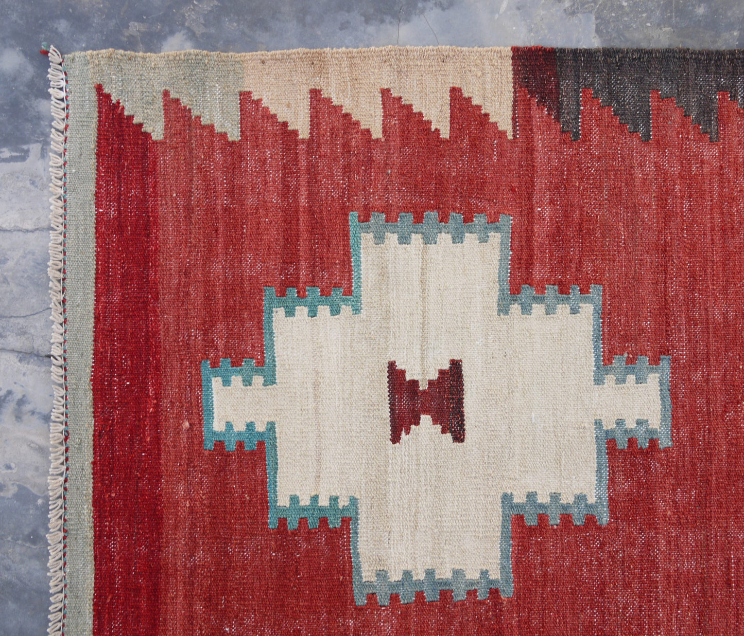 Modern Afghan maimaneh-Kilim 302x75cm | Rug# 26854