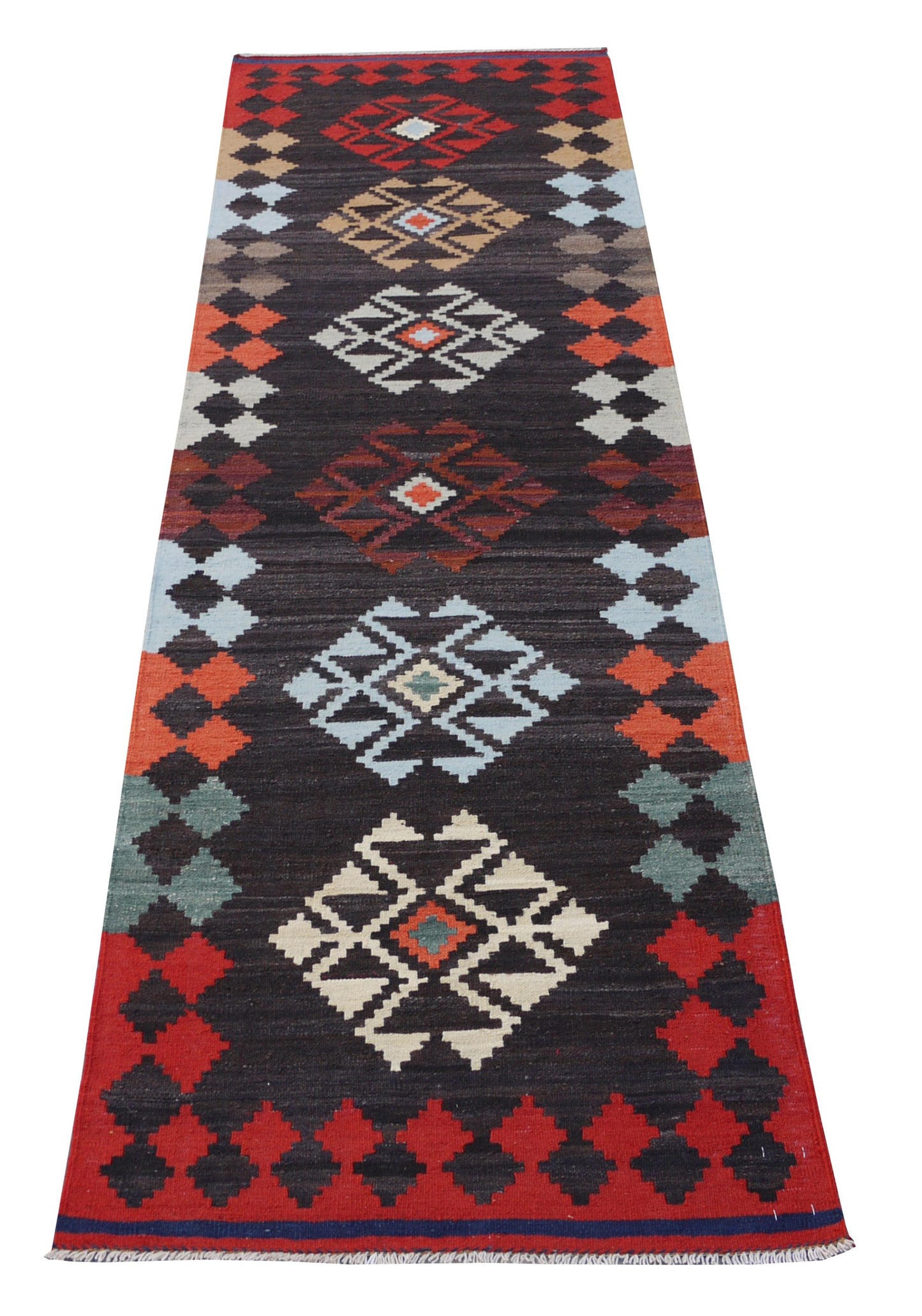 Modern Afghan maimaneh-Kilim 290x79cm | Rug# 26855