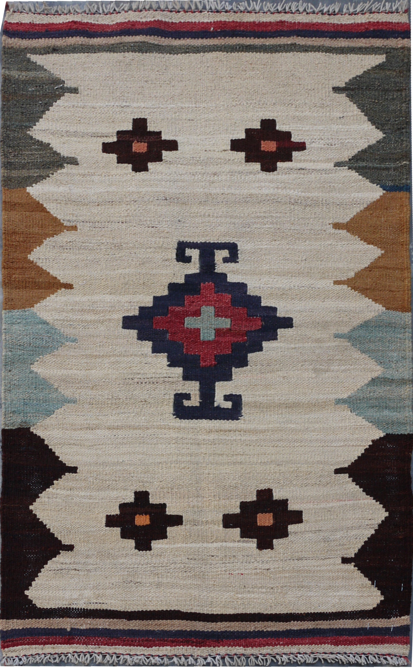 Modern Afghan maimaneh-Kilim 108x66cm | Rug# 26857