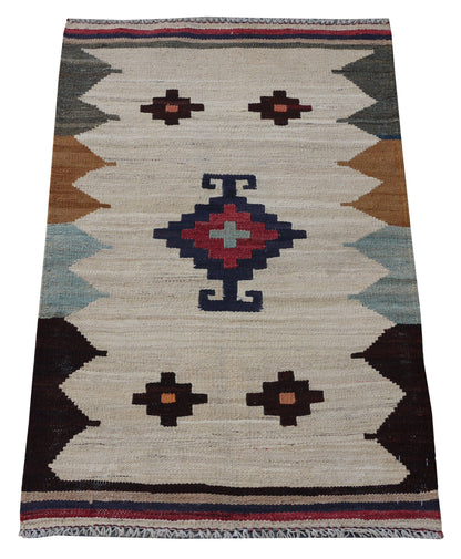 Modern Afghan maimaneh-Kilim 108x66cm | Rug# 26857