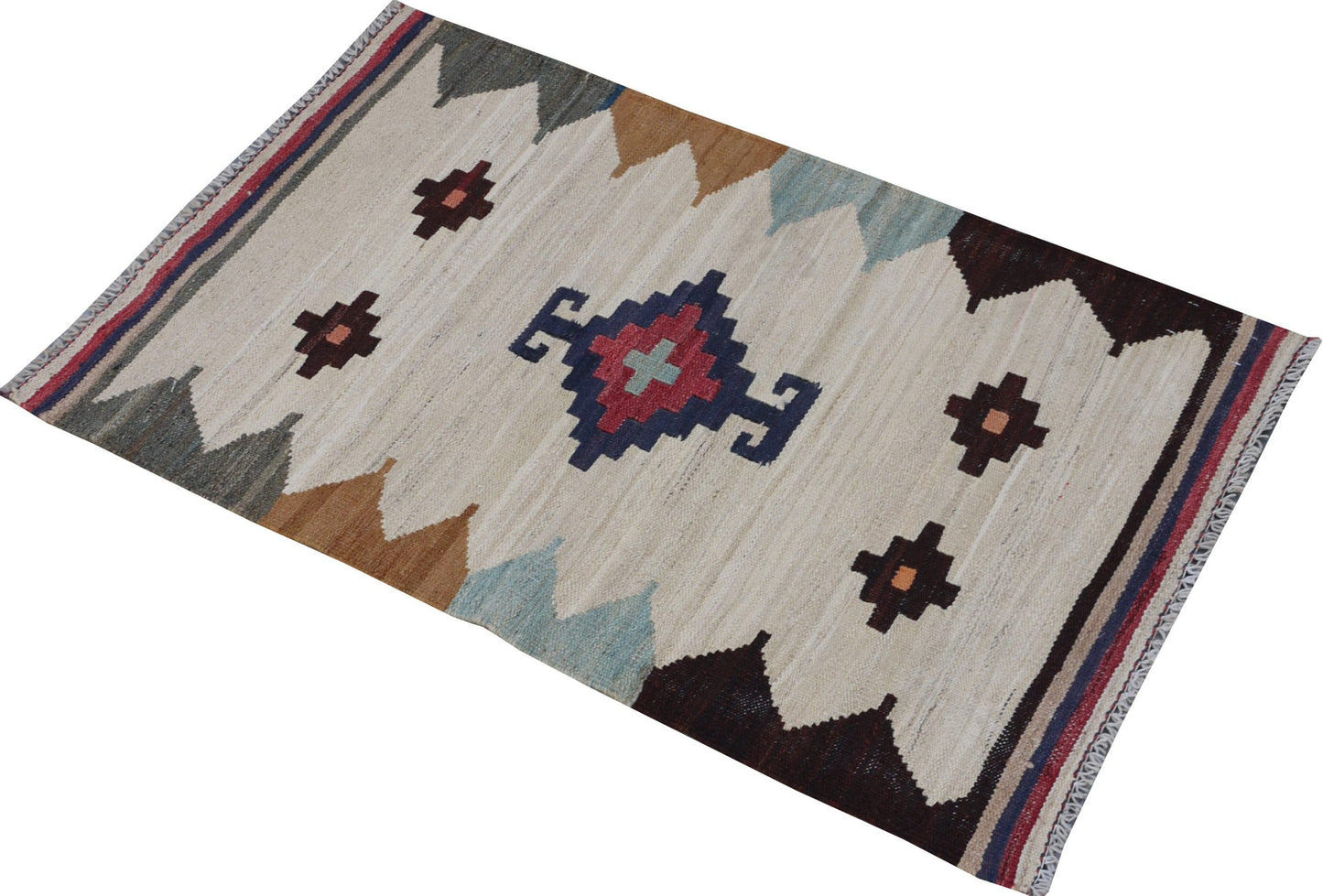 Modern Afghan maimaneh-Kilim 108x66cm | Rug# 26857