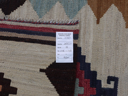 Modern Afghan maimaneh-Kilim 108x66cm | Rug# 26857