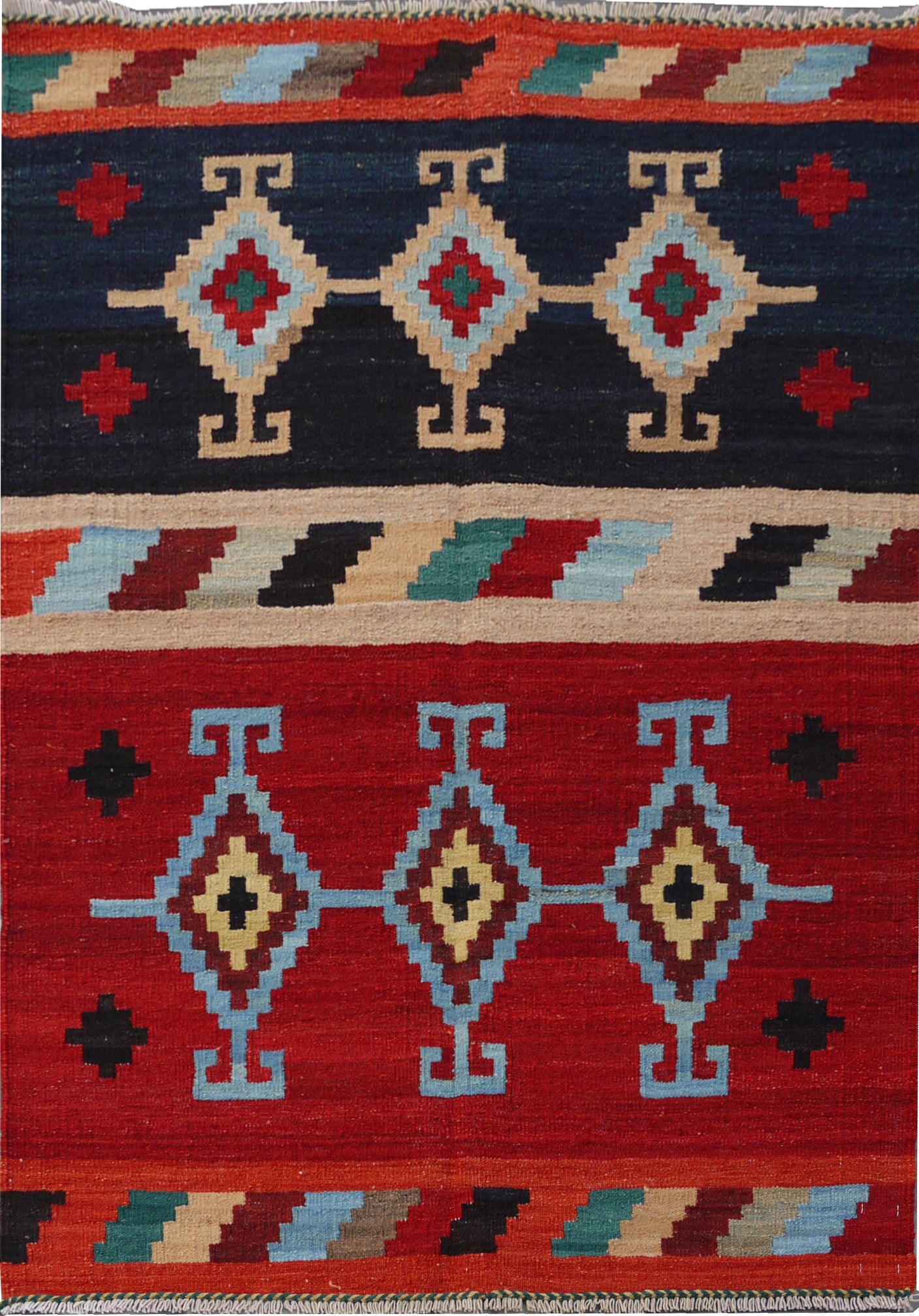 Modern Afghan maimaneh-Kilim 146x105cm