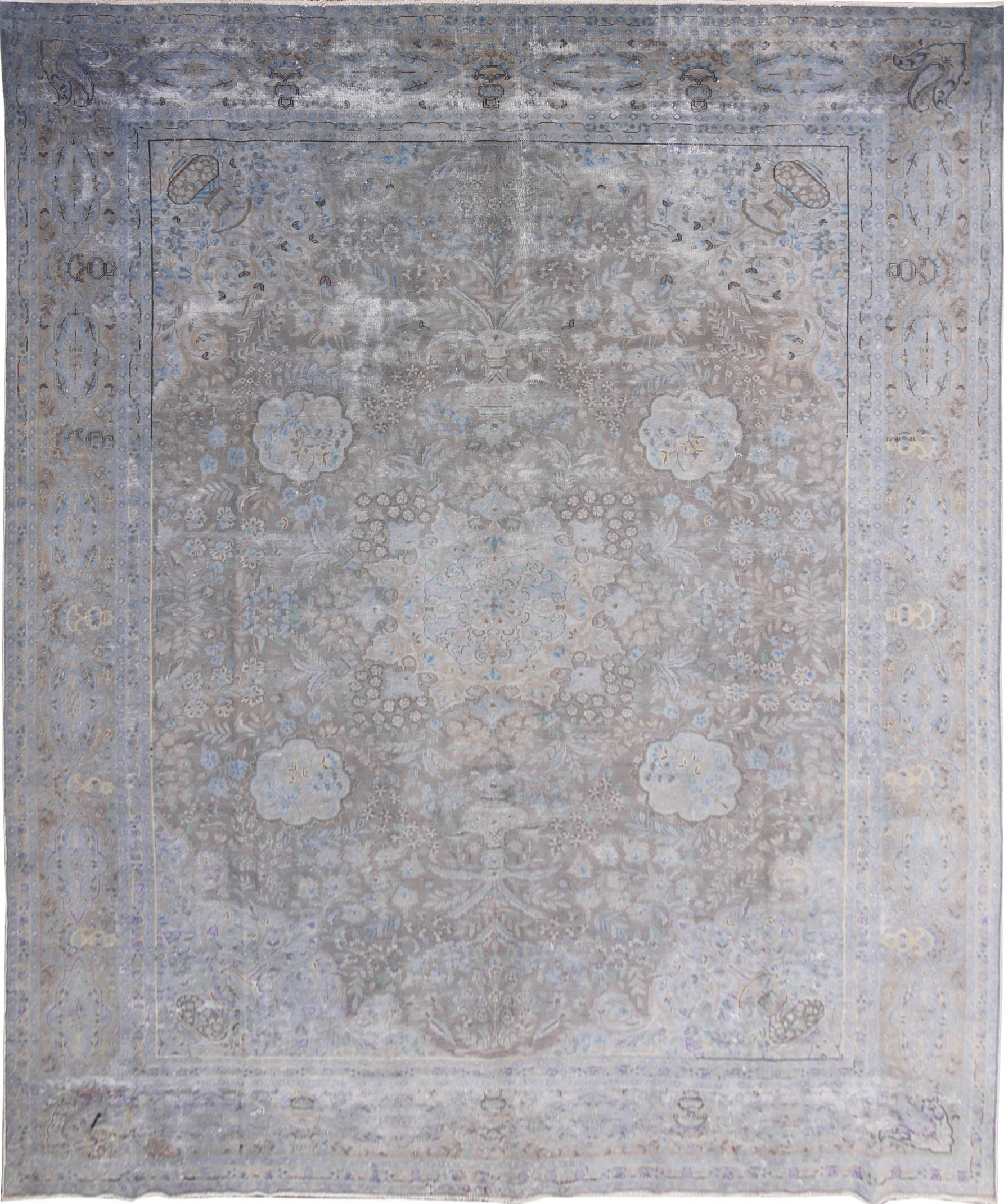 Distressed vintage transitional-Kerman 402x295cm