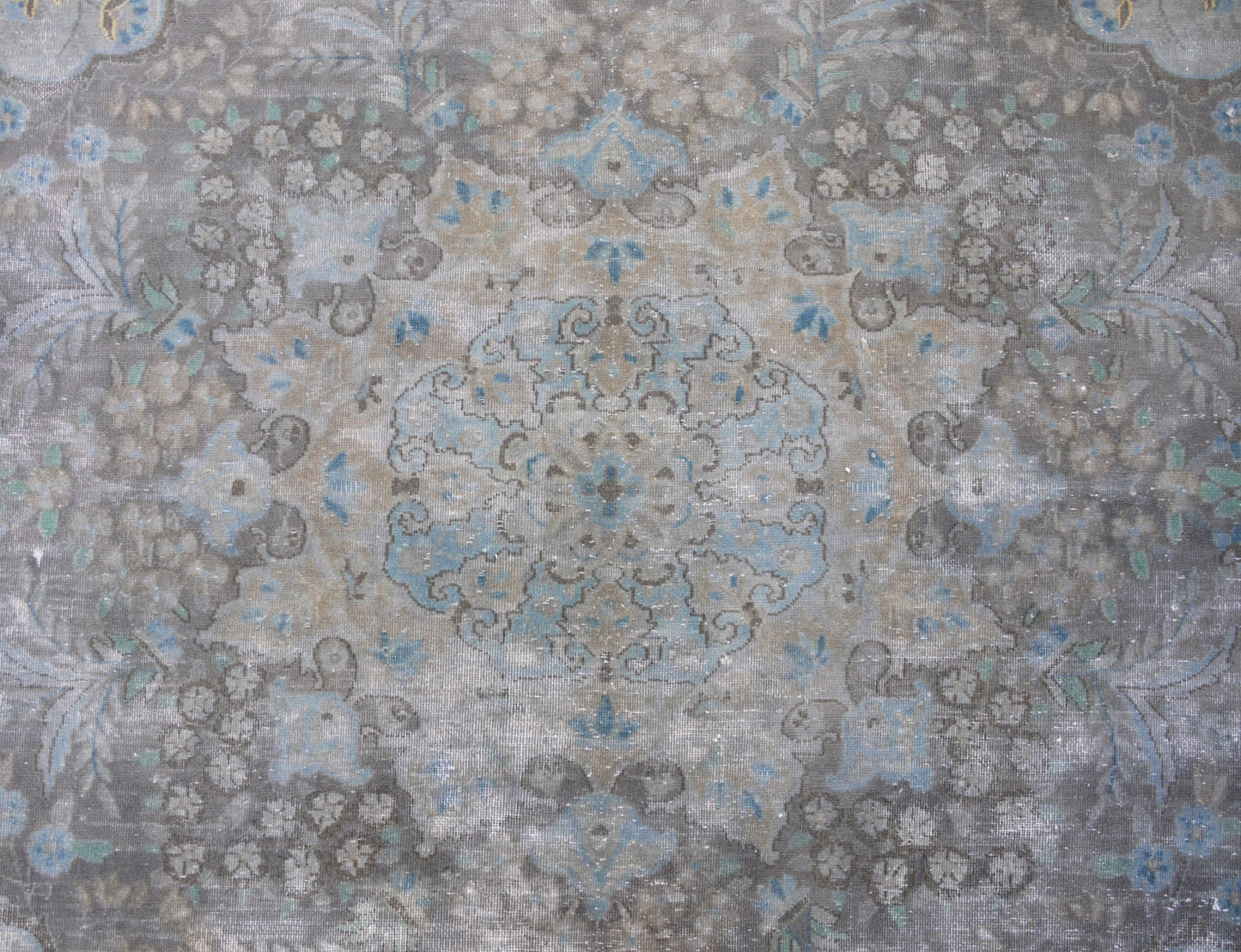 Distressed vintage transitional-Kerman 402x295cm | Rug# 26870