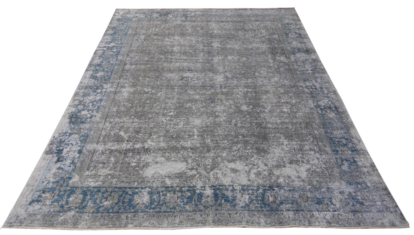 Distressed vintage transitional-Kerman 394x275cm | Rug# 26871