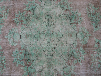 Distressed vintage transitional-Kerman 376x300cm | Rug# 26875