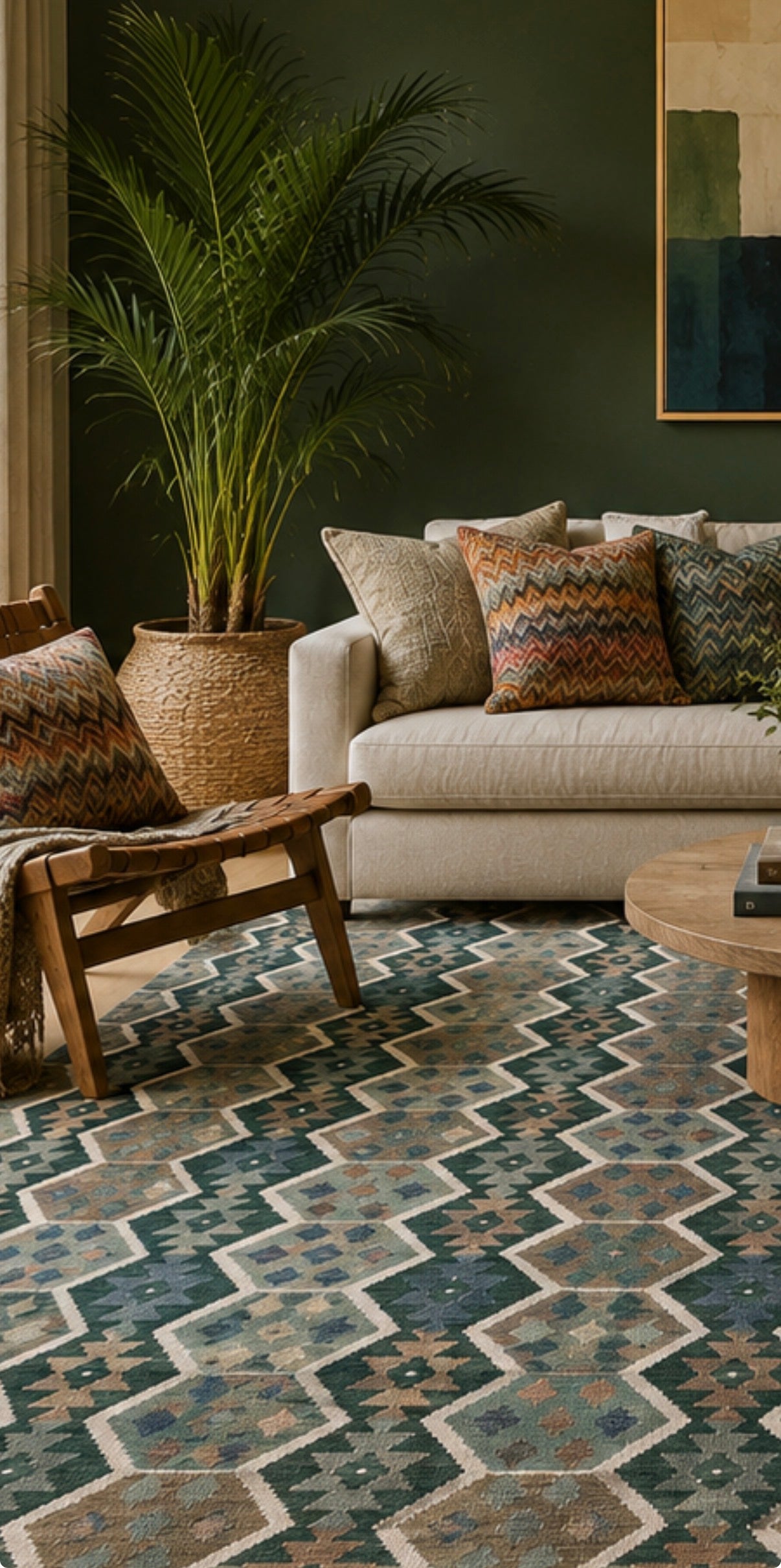 Custom-Made Flatweave kilim, Maimaneh-Afghan 353x250cm | Rug# 27414