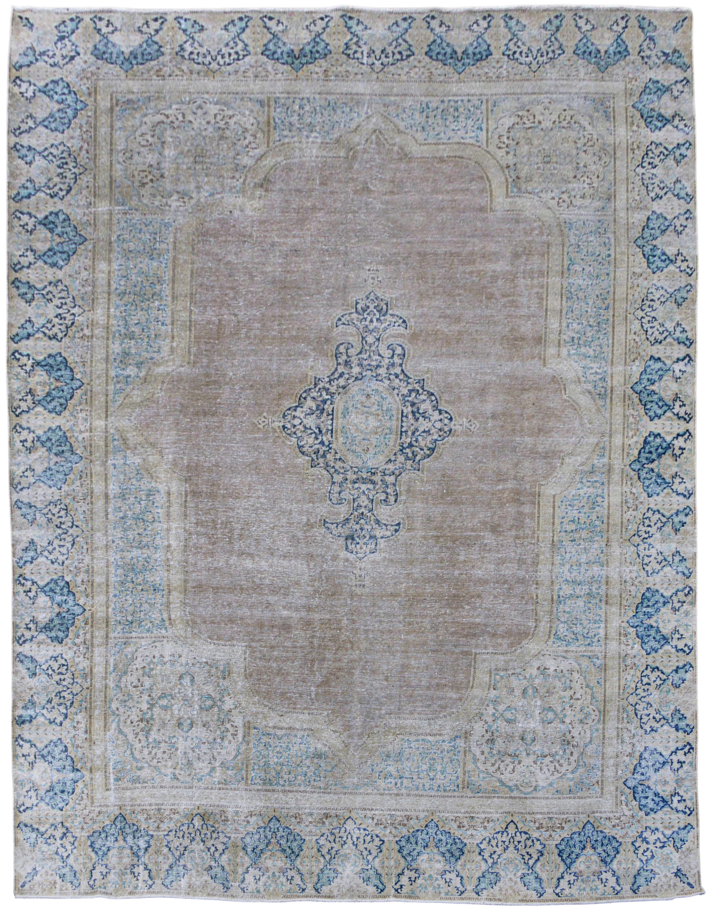 Vintage and distressed Kerman 431x270cm | Rug# 27111