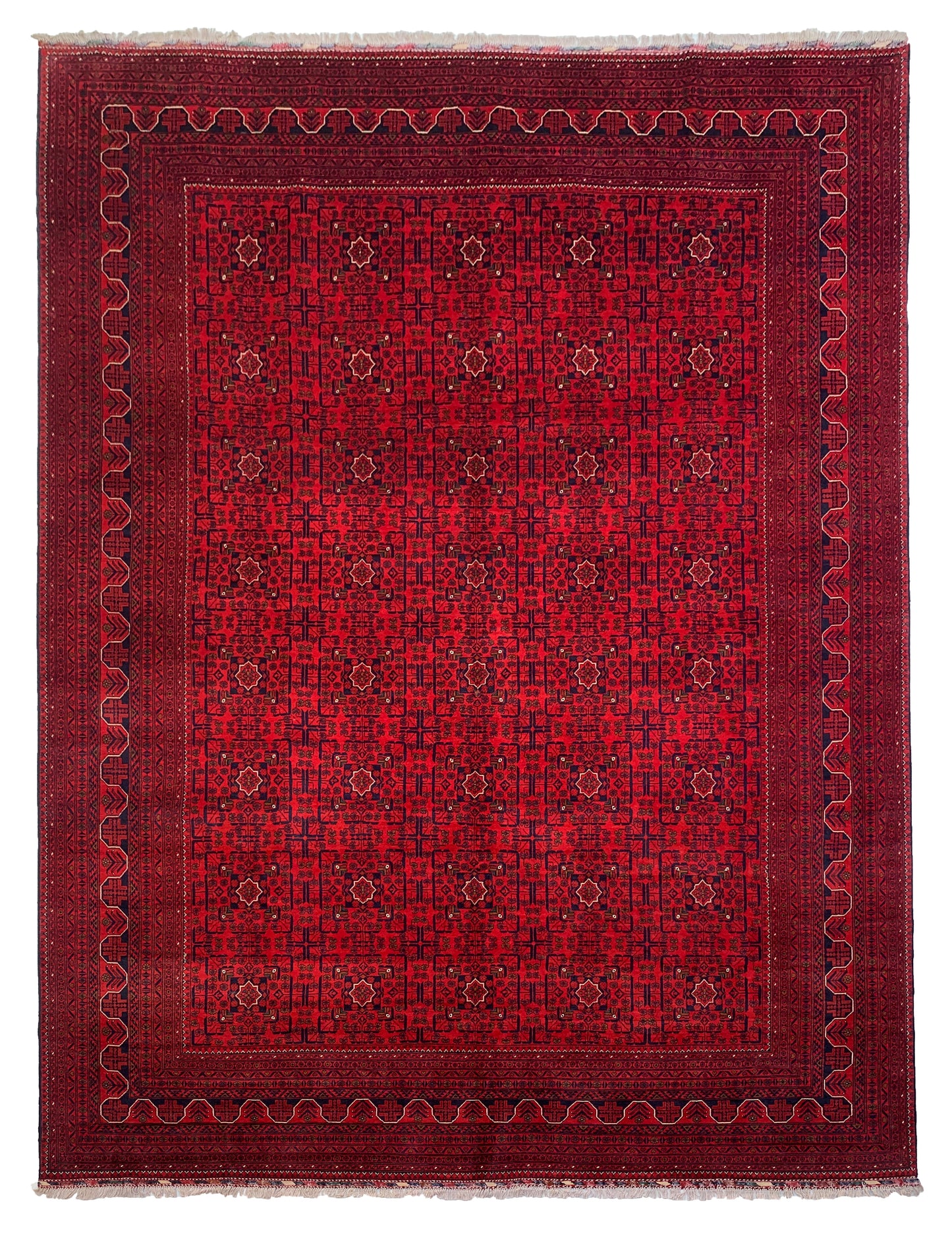 Belgik- Ersari Turkaman, 20th century Khal-Mah gul design 395x295cm | Rug# 27146