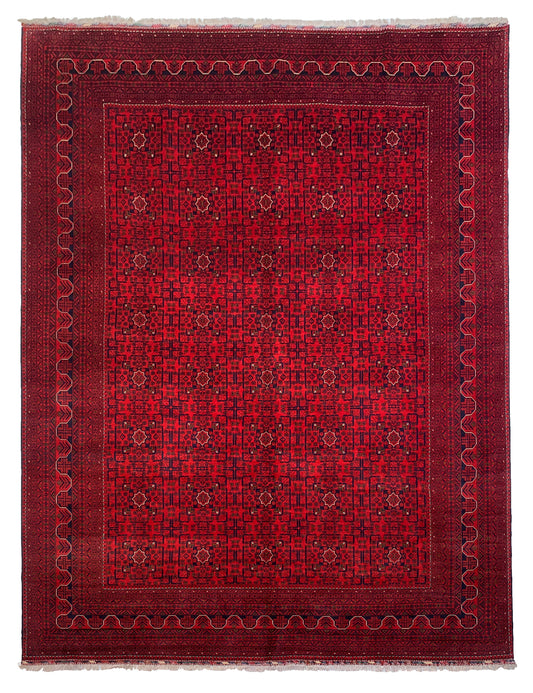 Belgik- Ersari Turkaman, 20th century Khal-Mah gul design 395x295cm | Rug# 27146