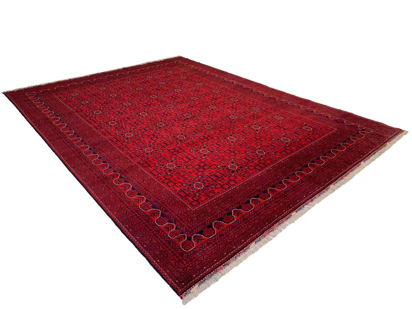 Belgik- Ersari Turkaman, 20th century Khal-Mah gul design 395x295cm | Rug# 27146