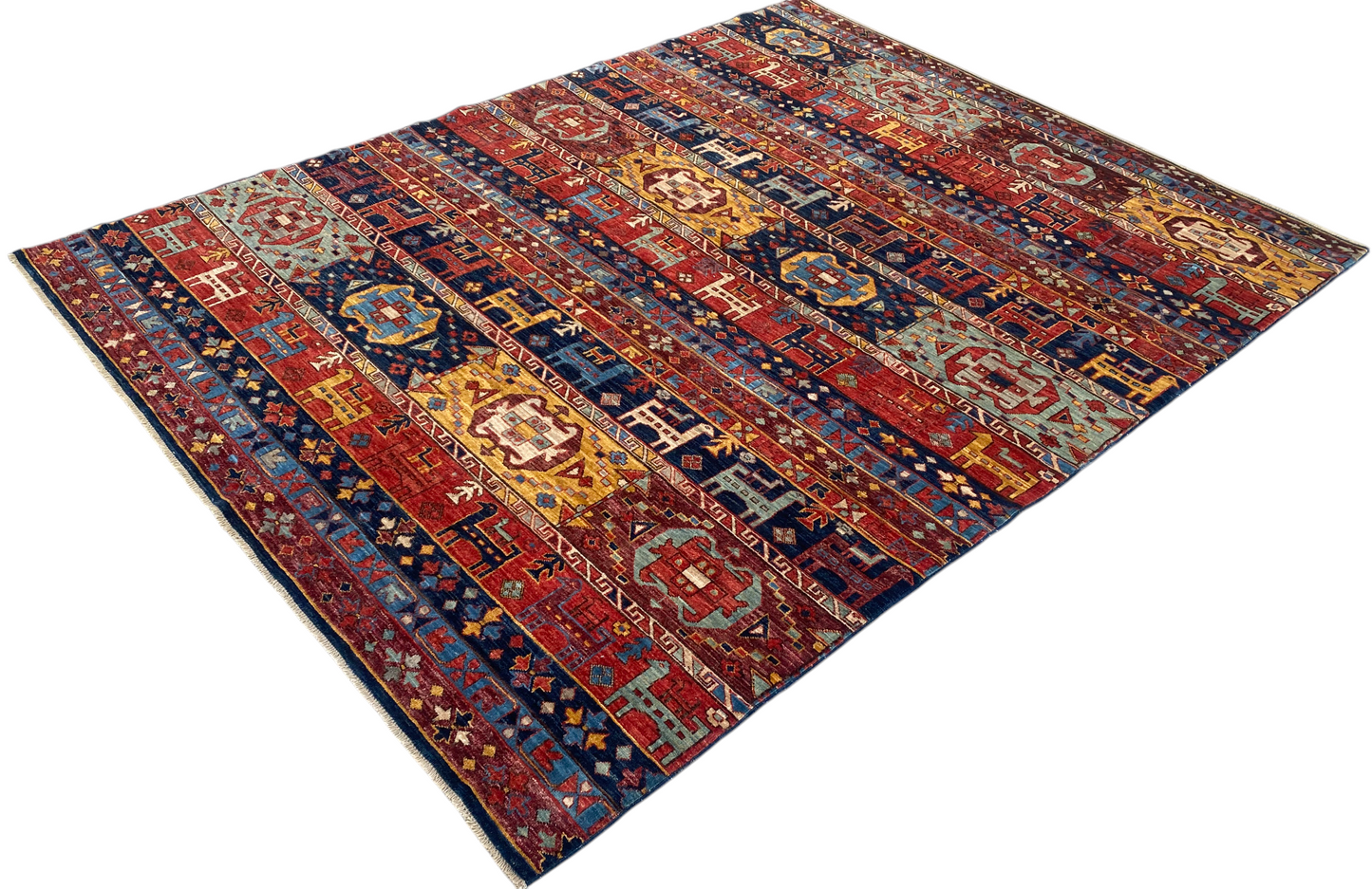 Afghan Turkaman weave, 19th-century Caucasian design 246x181cm | Rug# 27154