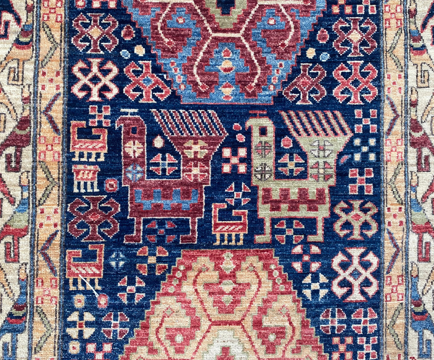 Afghan Turkaman weave, 18th-century Garous design 310x92cm | Rug# 27158