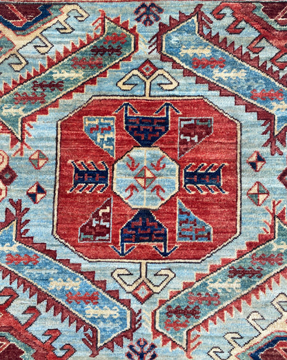 Afghan Turkaman weave, 18th-century Garous design 120x86cm | Rug# 27159