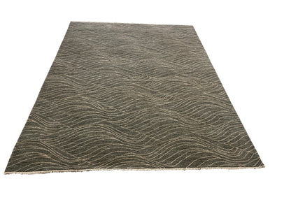 Hand knotted modern designer rug 426x315cm | RUG # 27161