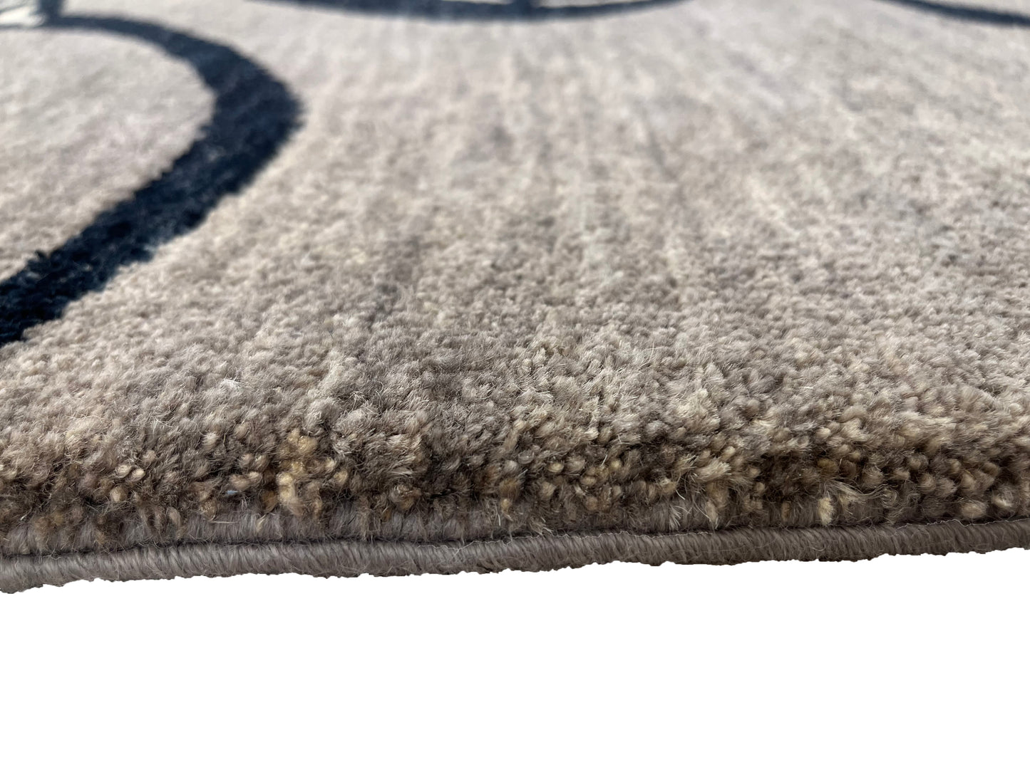 Hand knotted modern designer rug 370x117cm | RUG # 27164