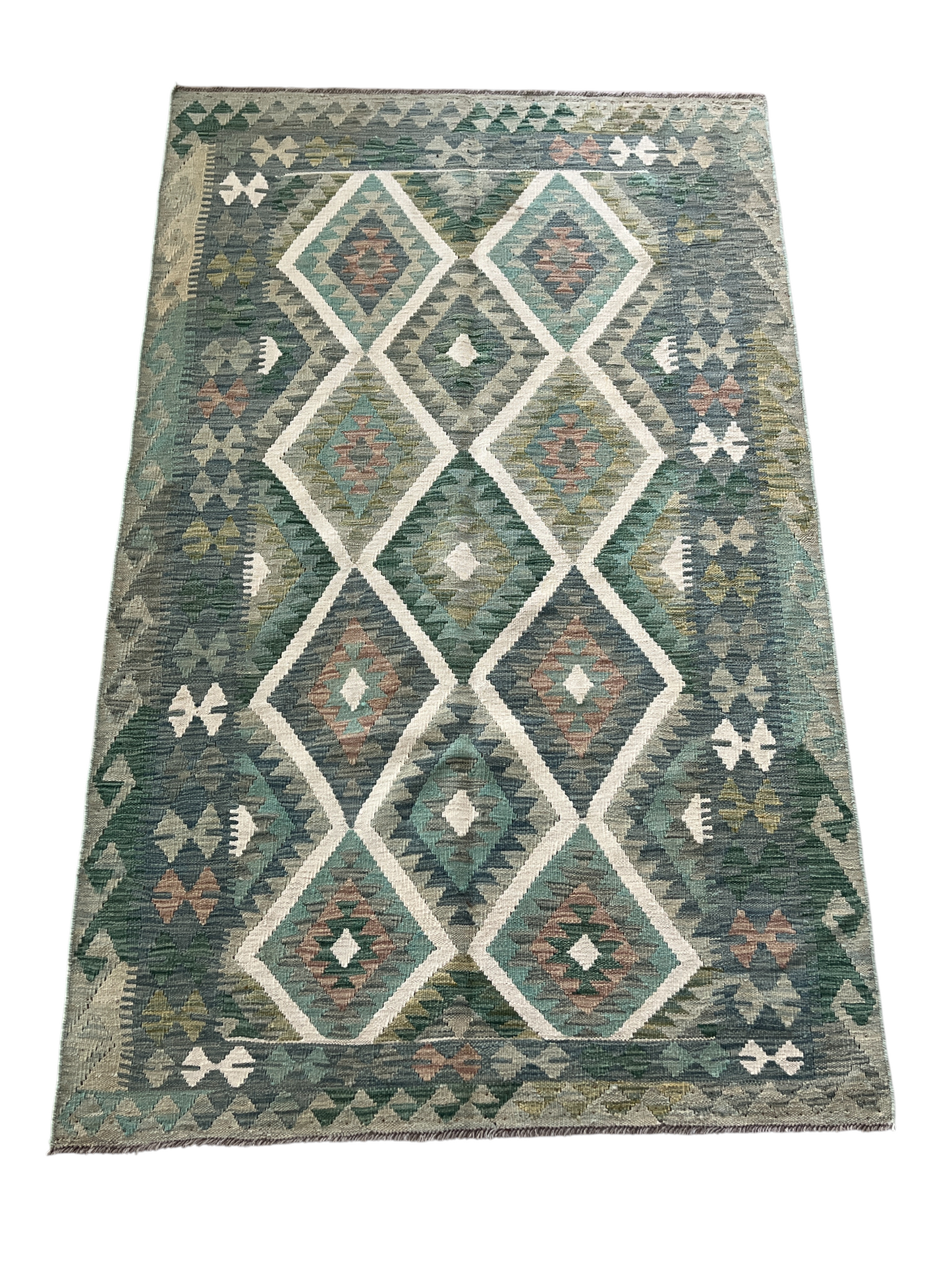 Flatweave kilim, Maimaneh-Afghan 199x121 cm | Rug# 27447