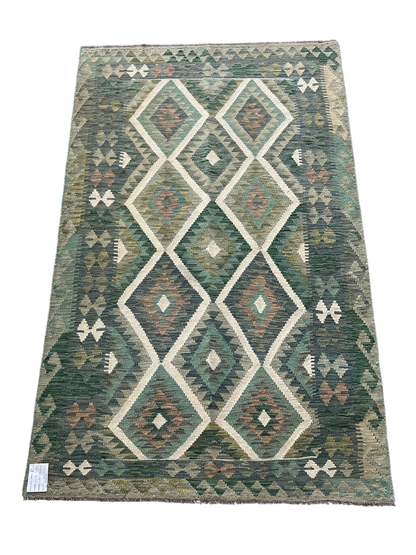 Flatweave kilim, Maimaneh-Afghan 199x121 cm | Rug# 27447