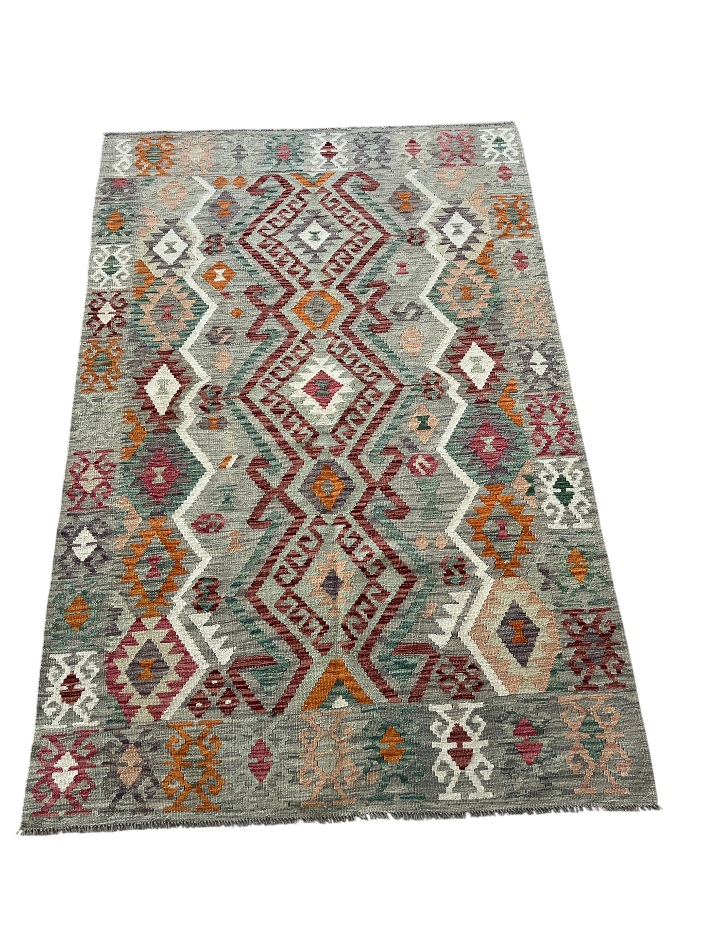 Flatweave kilim, Maimaneh-Afghan 200x130cm | Rug# 27448