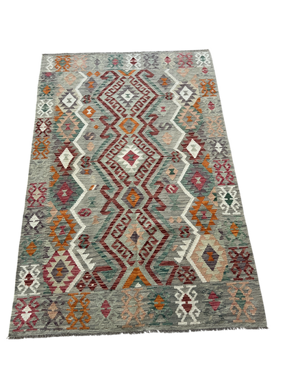 Flatweave kilim, Maimaneh-Afghan 200x130cm | Rug# 27448