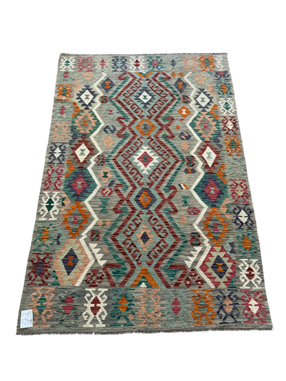 Flatweave kilim, Maimaneh-Afghan 200x130cm | Rug# 27448