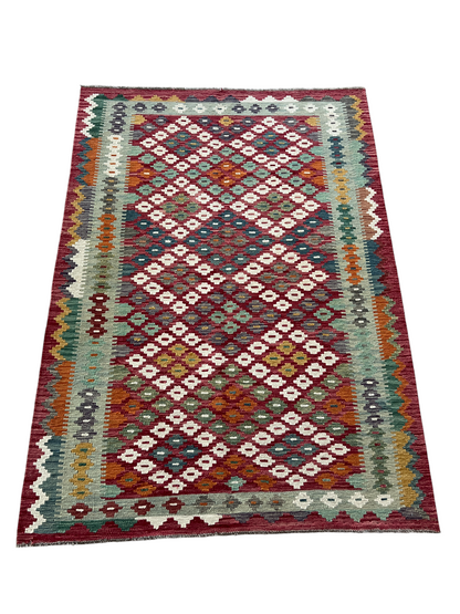Flatweave kilim, Maimaneh-Afghan 193x136cm | Rug# 27449