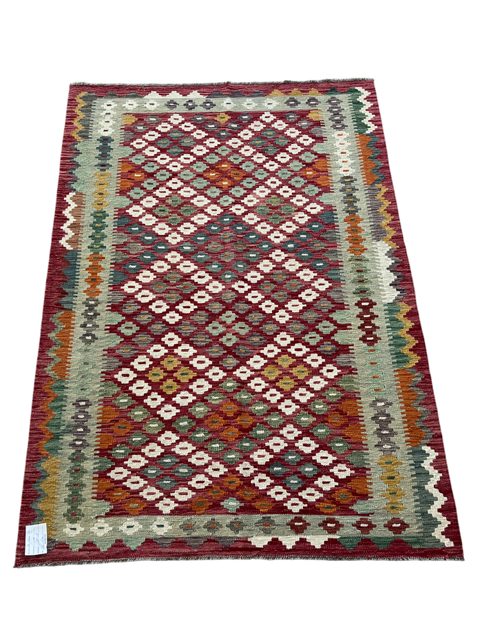 Flatweave kilim, Maimaneh-Afghan 193x136cm | Rug# 27449