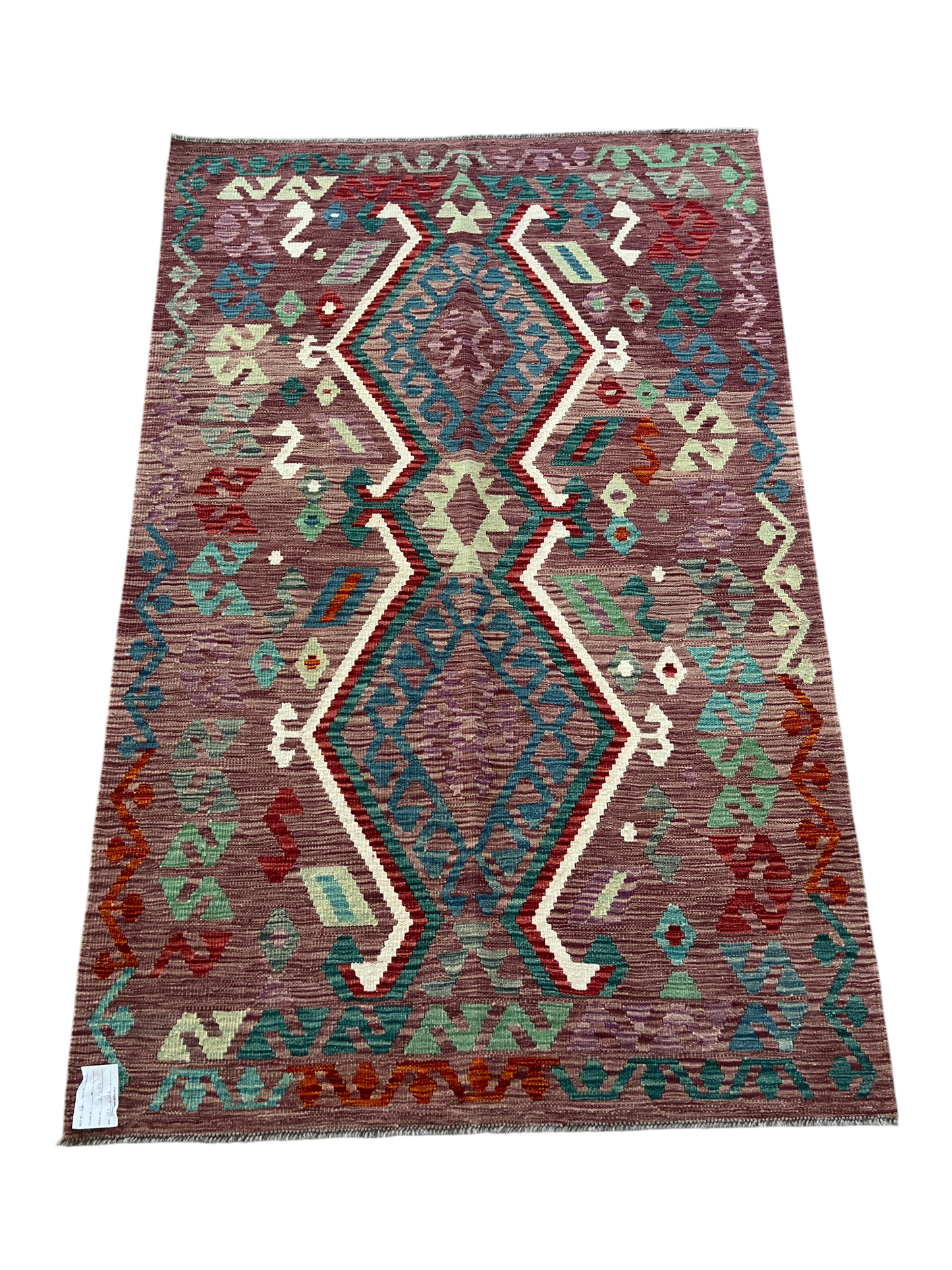 Flatweave kilim, Maimaneh-Afghan 193x122cm | Rug# 27450