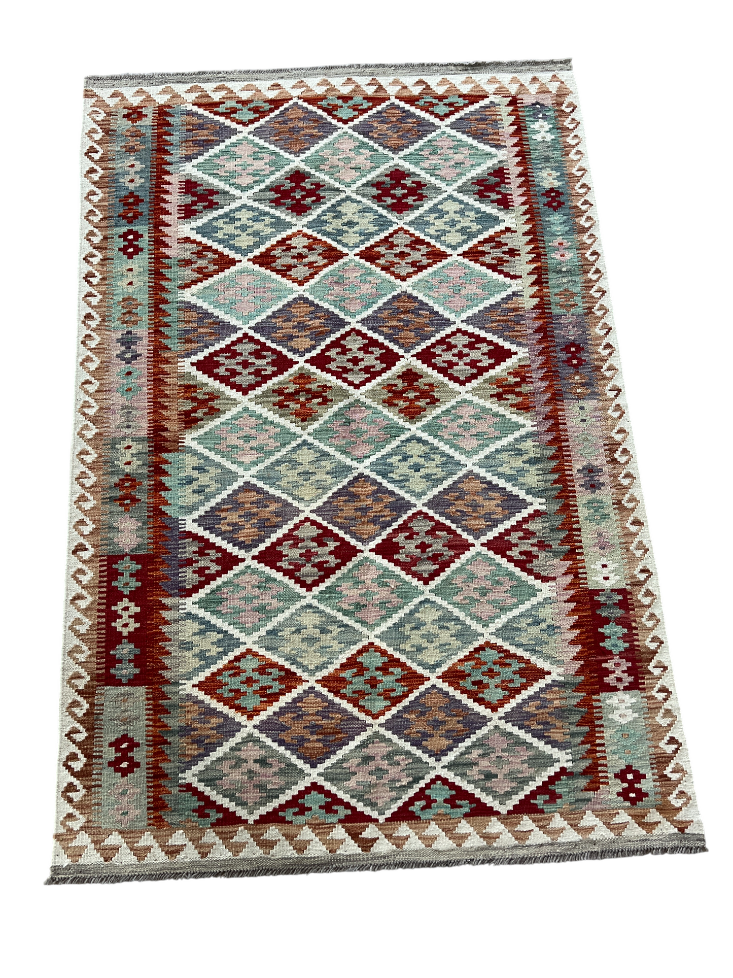 Flatweave kilim, Maimaneh-Afghan 180x118 cm | Rug# 27451