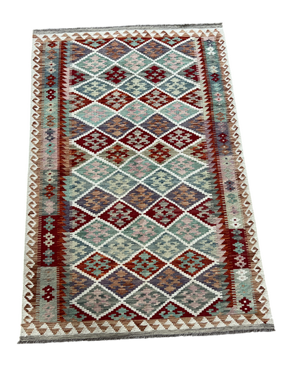 Flatweave kilim, Maimaneh-Afghan 180x118 cm | Rug# 27451