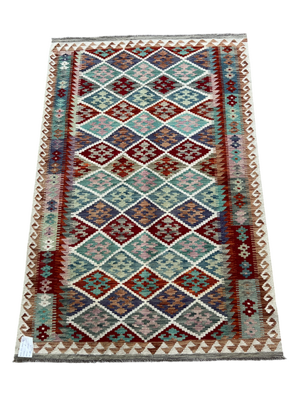 Flatweave kilim, Maimaneh-Afghan 180x118 cm | Rug# 27451