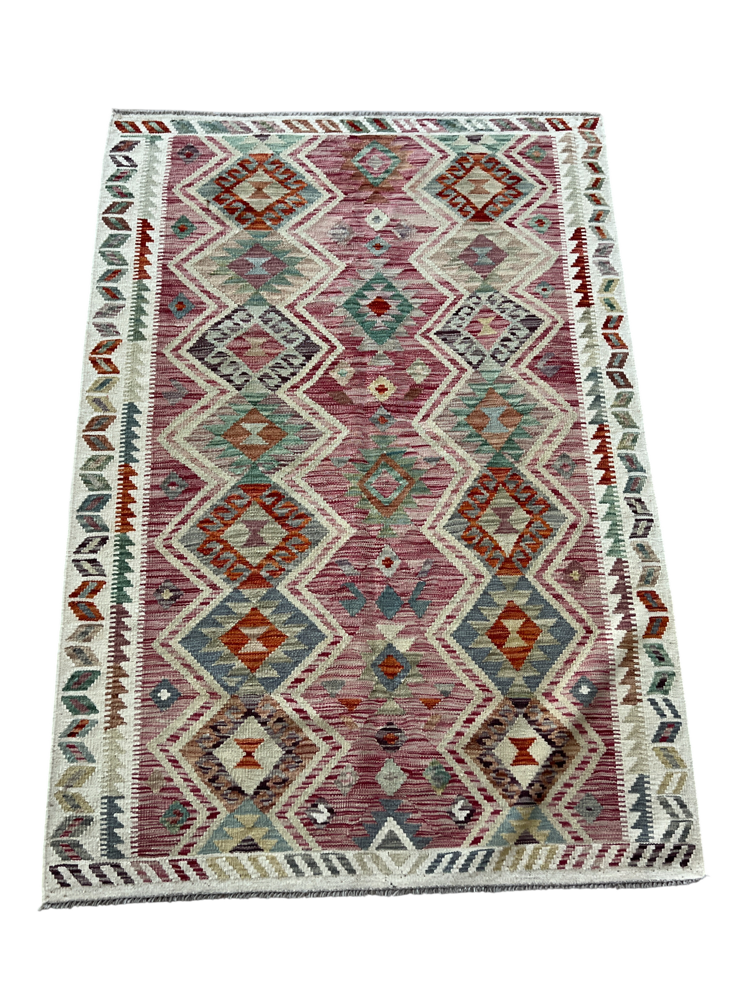 Flatweave kilim, Maimaneh-Afghan 182x126 cm | Rug# 27452