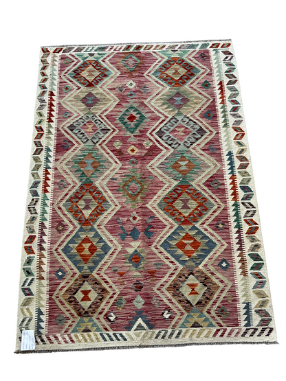 Flatweave kilim, Maimaneh-Afghan 182x126 cm | Rug# 27452